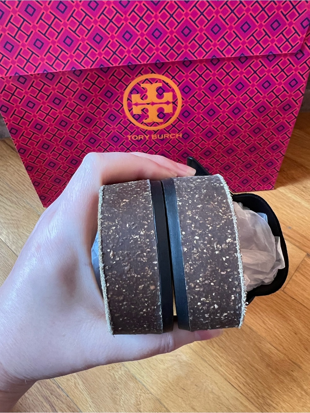 Tory Burch Perfect Black Suede Mellow Mules Clogs - Picture 9 of 14